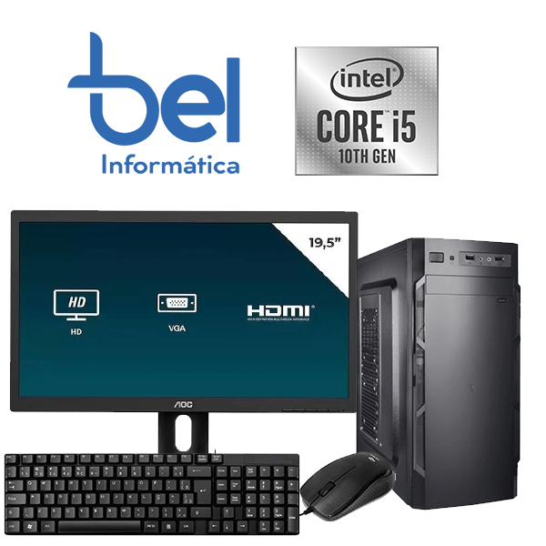 Computador Completo Fácil Intel Core I5 10400f 16gb Hd 500gb
