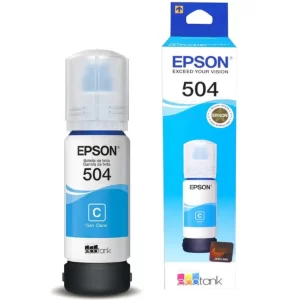 REFIL DE TINTA EPSON 504 AZUL T504220 ORIGINAL - 1108