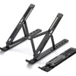 Suporte para Notebook com 6 ângulos ajustáveis - Portátil e Dobrável - OEX SN101 - Preto - 30659 - Image 2