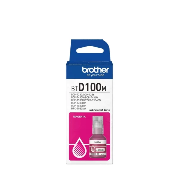 REFIL TINTA BROTHER BTD100M MAGENTA - 31034