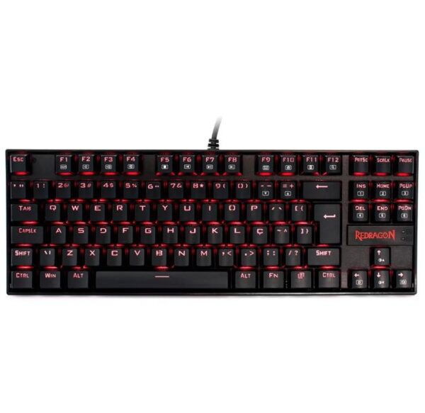 Teclado Mecânico Gamer Redragon Kumara ABNT2, Preto K552-2 - 30836