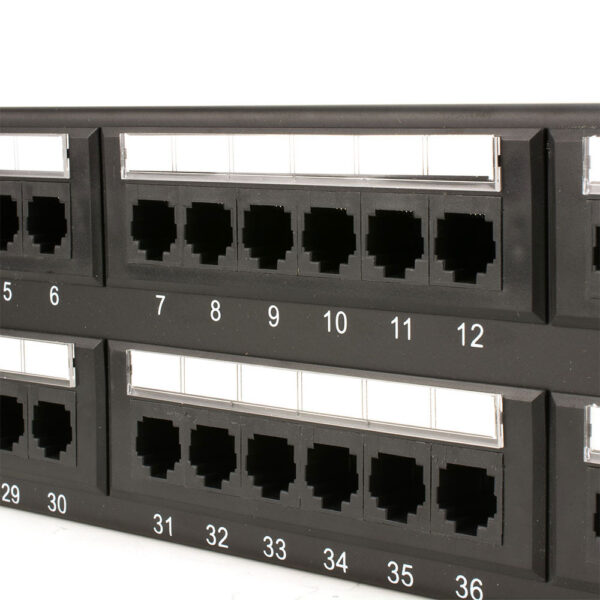 Patch Panel CAT6 48 Portas Com Guia LA-P648 PlusCable - 31941 - Imagem 2
