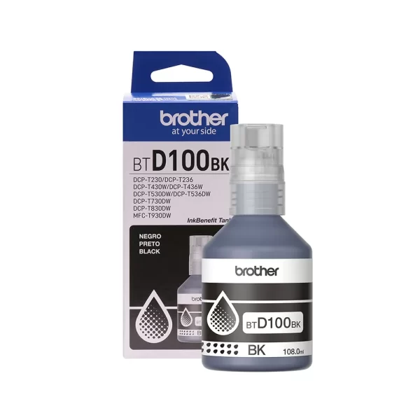 REFIL TINTA BROTHER BTD100BK PRETO - 31001