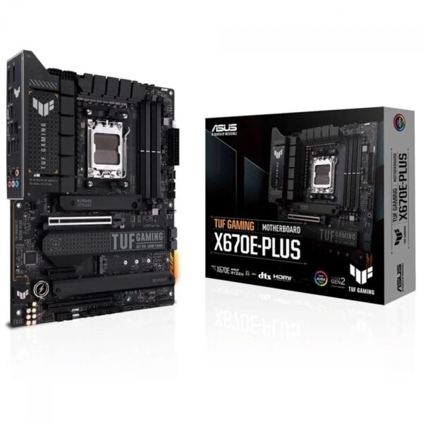 Placa Mãe Asus TUF Gaming X670E-PLUS, Chipset X670, AMD AM5, ATX, DDR5 - 34702